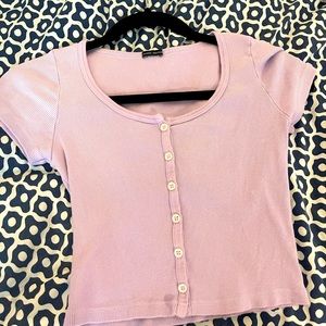 Brandy Melville purple cropped shirt
